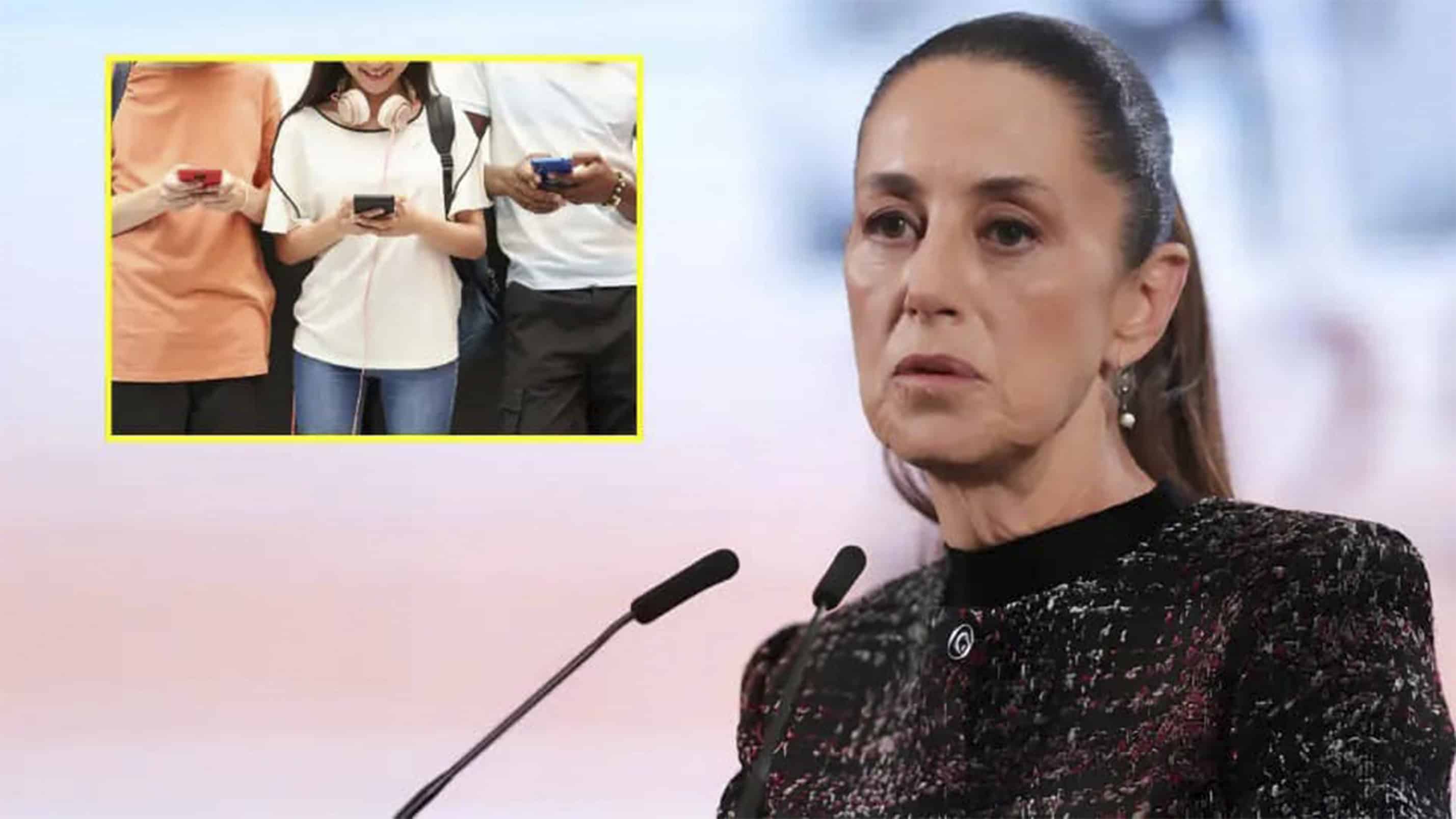 Claudia Sheinbaum anuncia nuevas reglas sobre dispositivos m&oacute;viles en escuelas