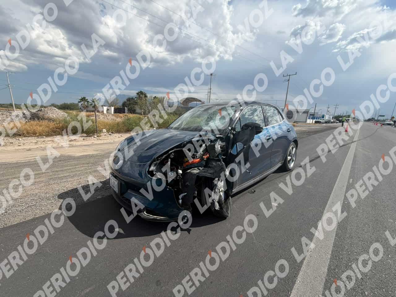 Accidente de motociclista deja herido en Monclova