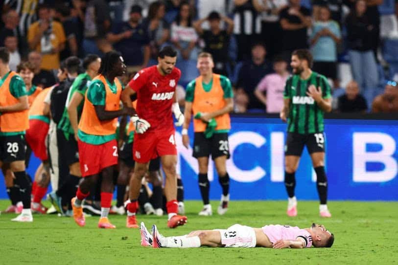 Juventus pierde ante Sassuolo: gol en el minuto 90