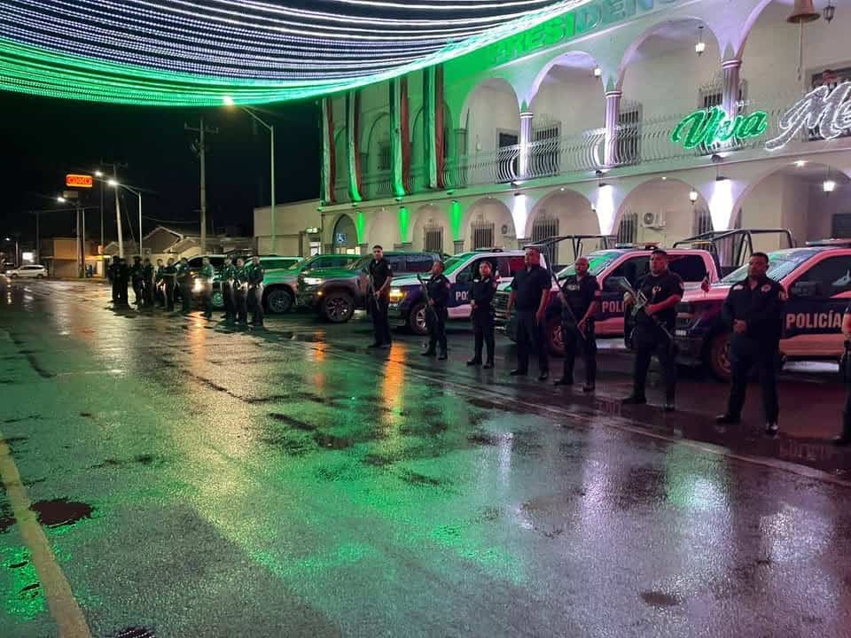 Frontera refuerza seguridad: 80 elementos vigilan festejos patrios