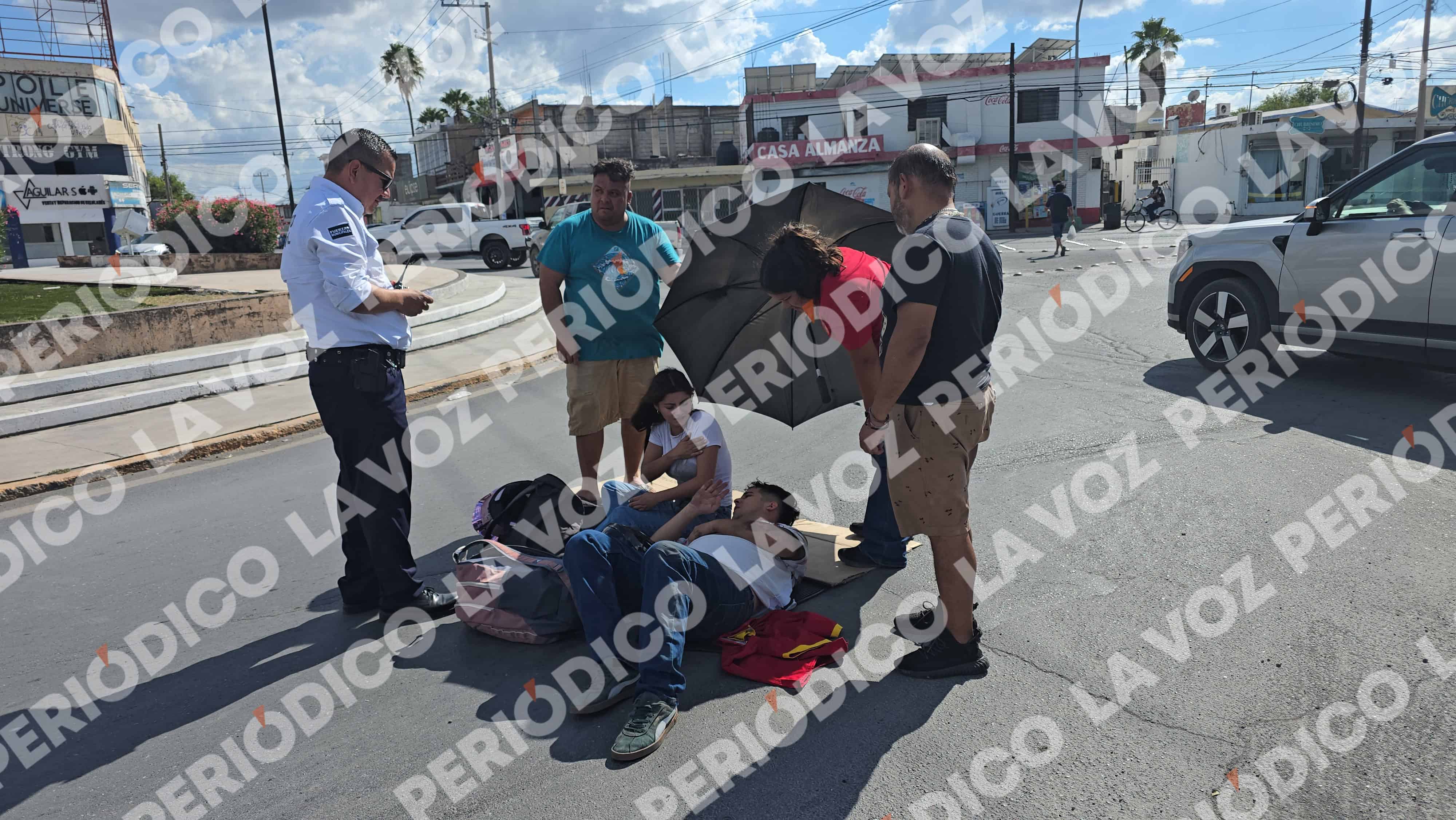 Accidente de motocicleta deja lesionados en Monclova