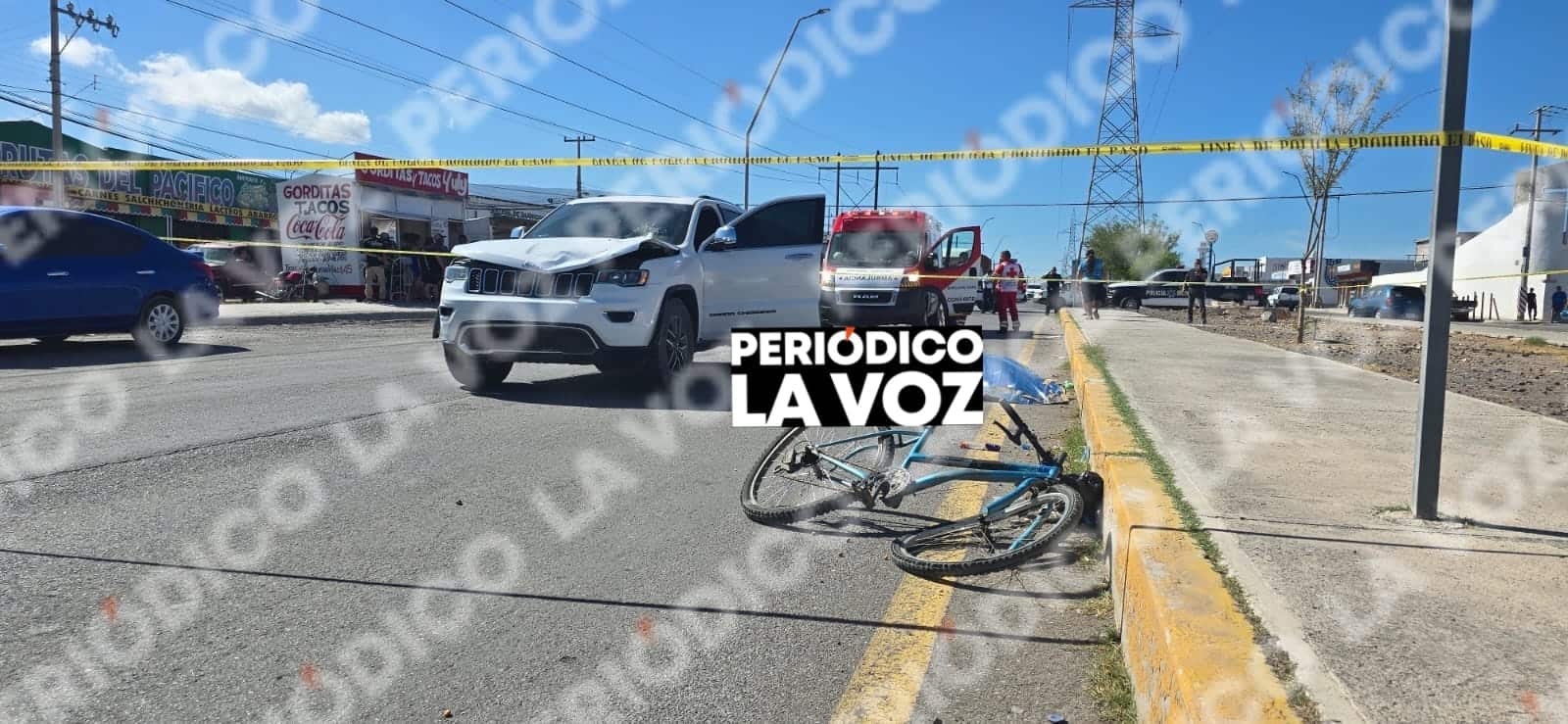 El ciclista perdió la vida luego de ser embestido por una camioneta cuando intentaba cruzar la avenida Las Torres.