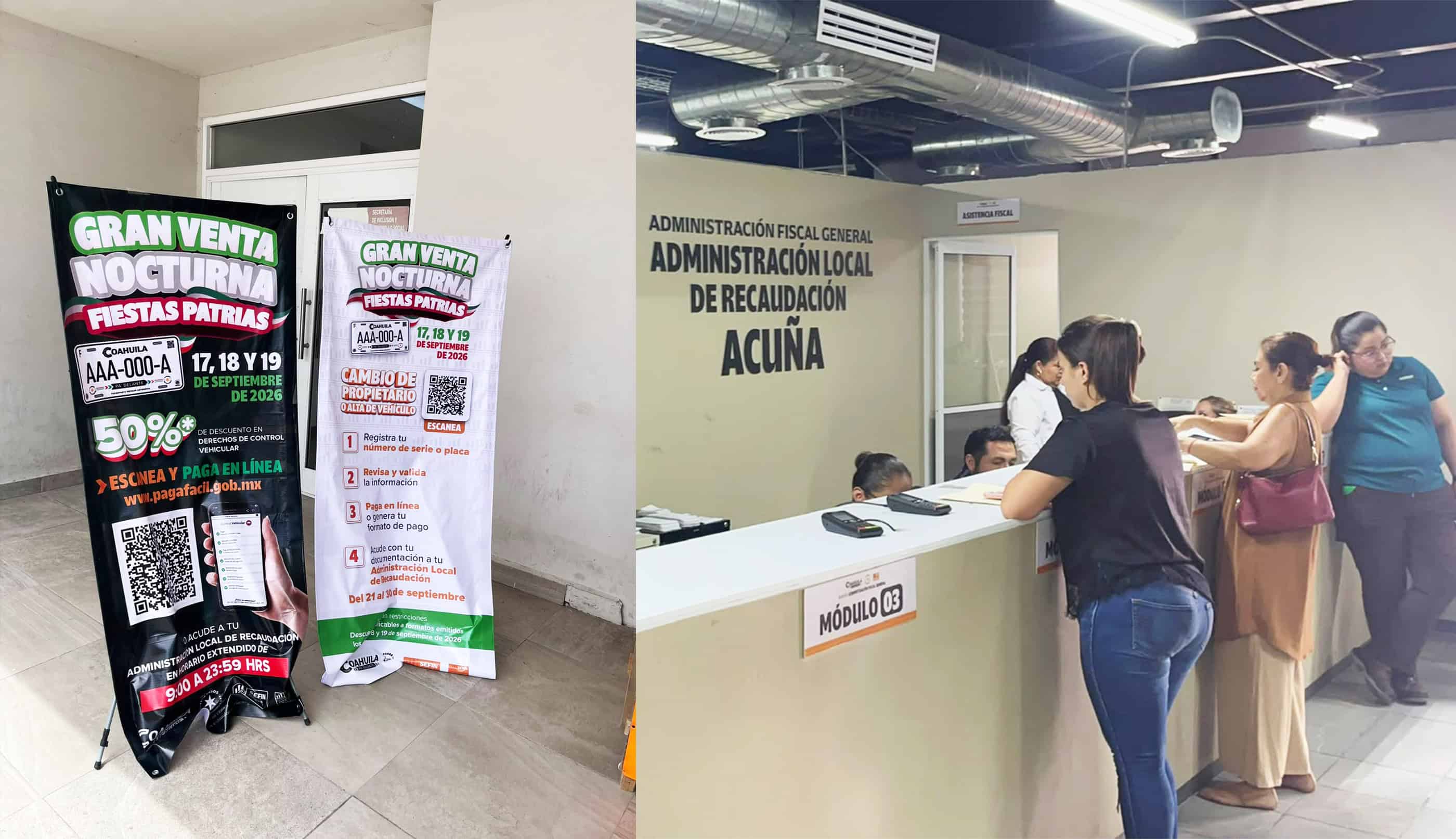 Descuentos del 50% disparan demanda de tr&aacute;mites para placas en Acu&ntilde;a
