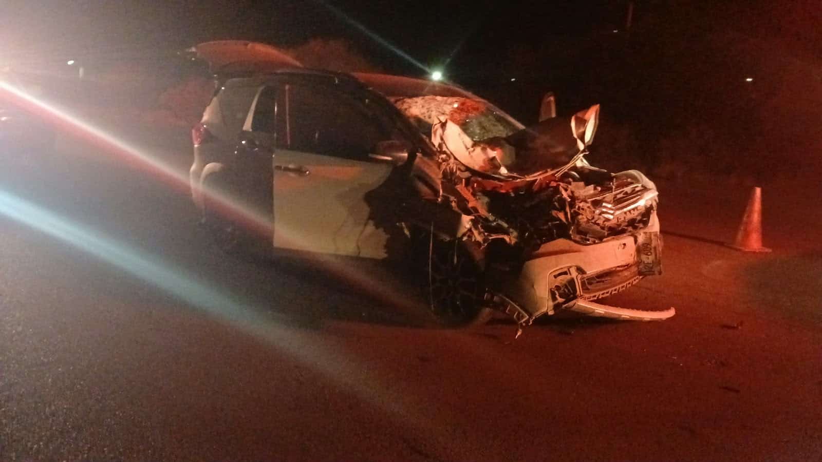 Accidente en Barroterán: camioneta impacta contra semoviente Accidente en Barroterán: camioneta impacta contra semoviente