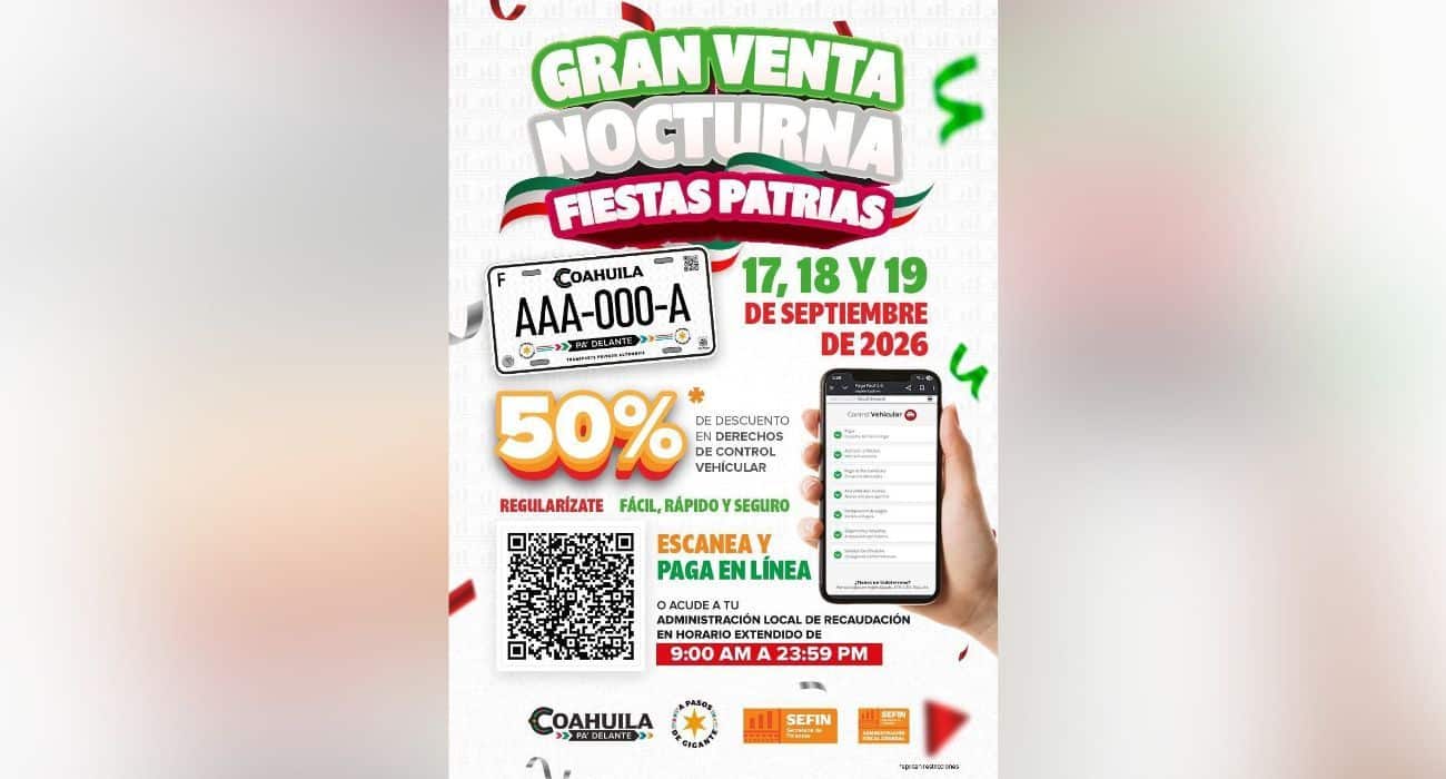 Descuentos del 50% en control vehicular en San Juan de Sabinas