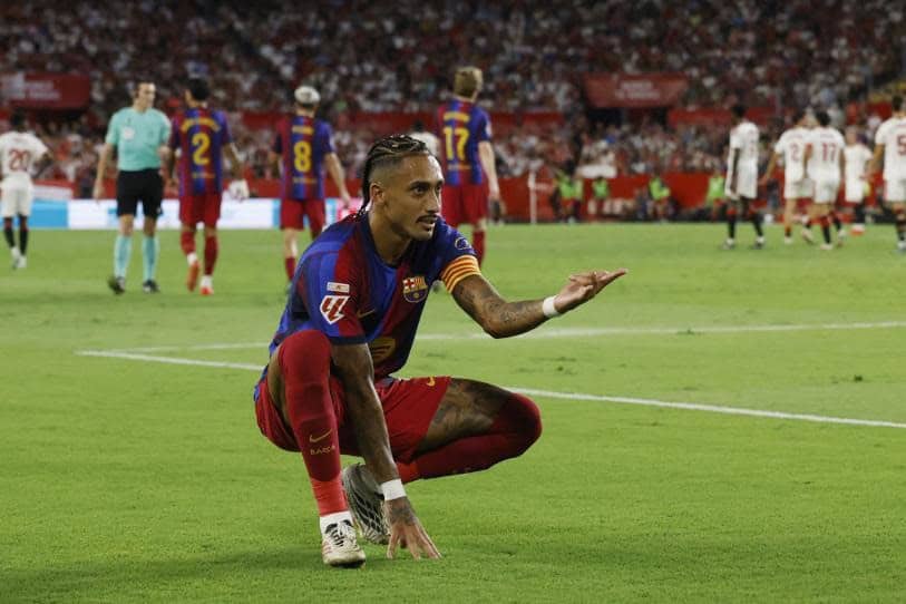 Barcelona mantiene su racha: Raphinha brilla en el inicio de LaLiga
