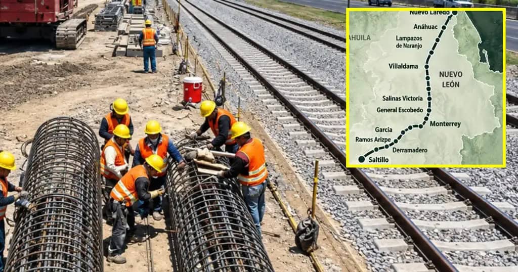 Inicia construcción de tren Saltillo-Nuevo Laredo: viaducto en Monterrey