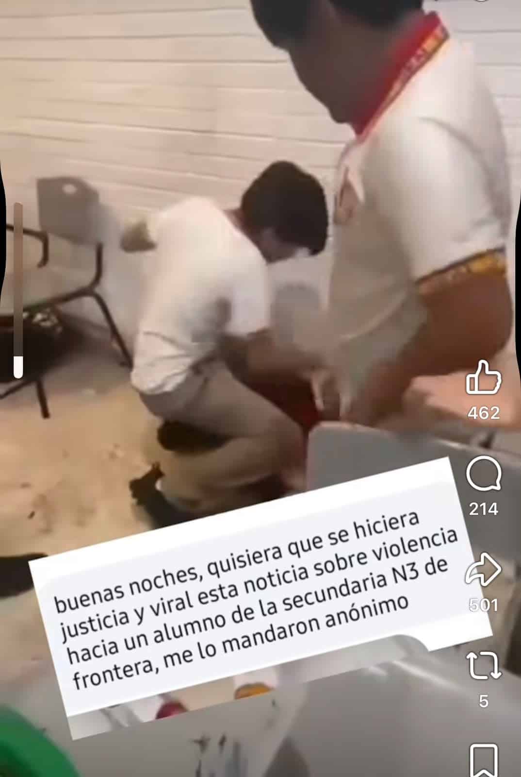 Denuncian agresi&oacute;n contra alumno de secundaria
