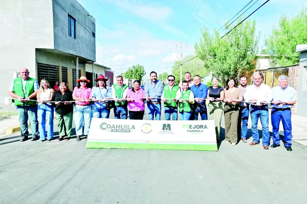 Carlos Villarreal entrega obras en Monclova: m&aacute;s de 3 millones de pesos invertidos