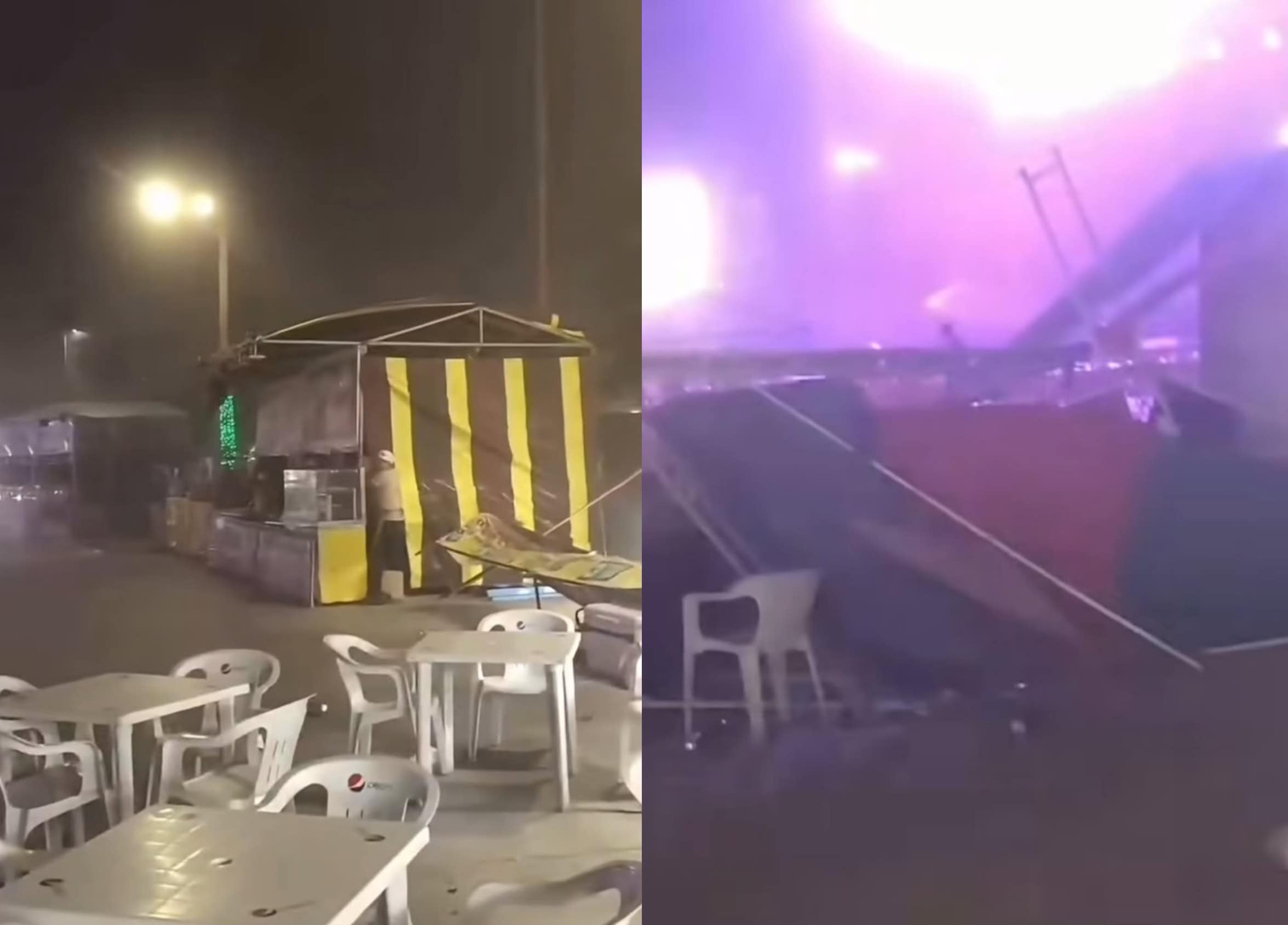 Fuertes r&aacute;fagas de viento sorprenden a asistentes de la Feria de la Amistad