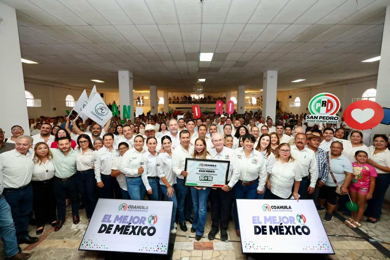 Agradece PRI Coahuila a militancia de San Pedro y Madero