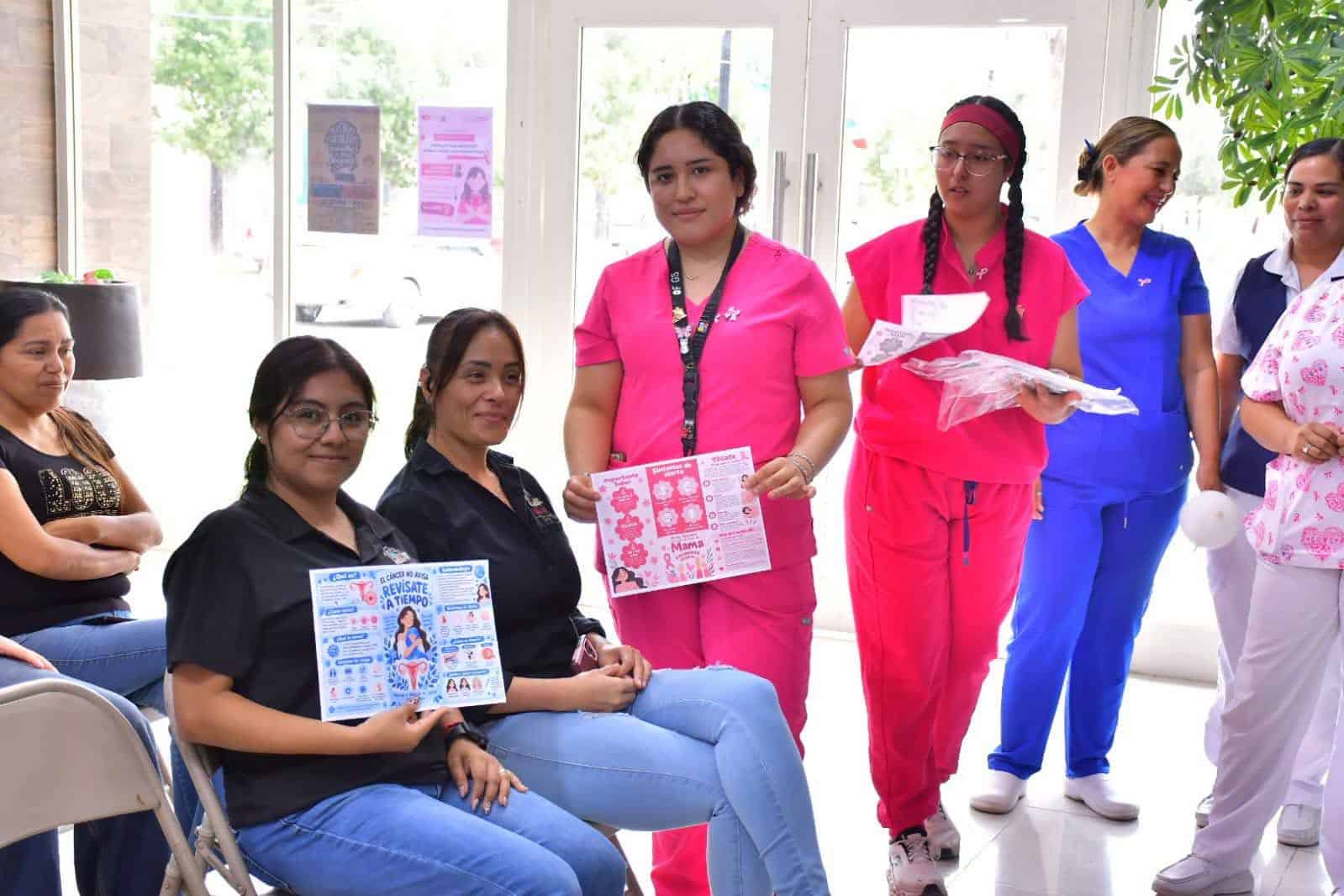 Promueven la prevención y detección oportuna del cáncer de mama en Nava