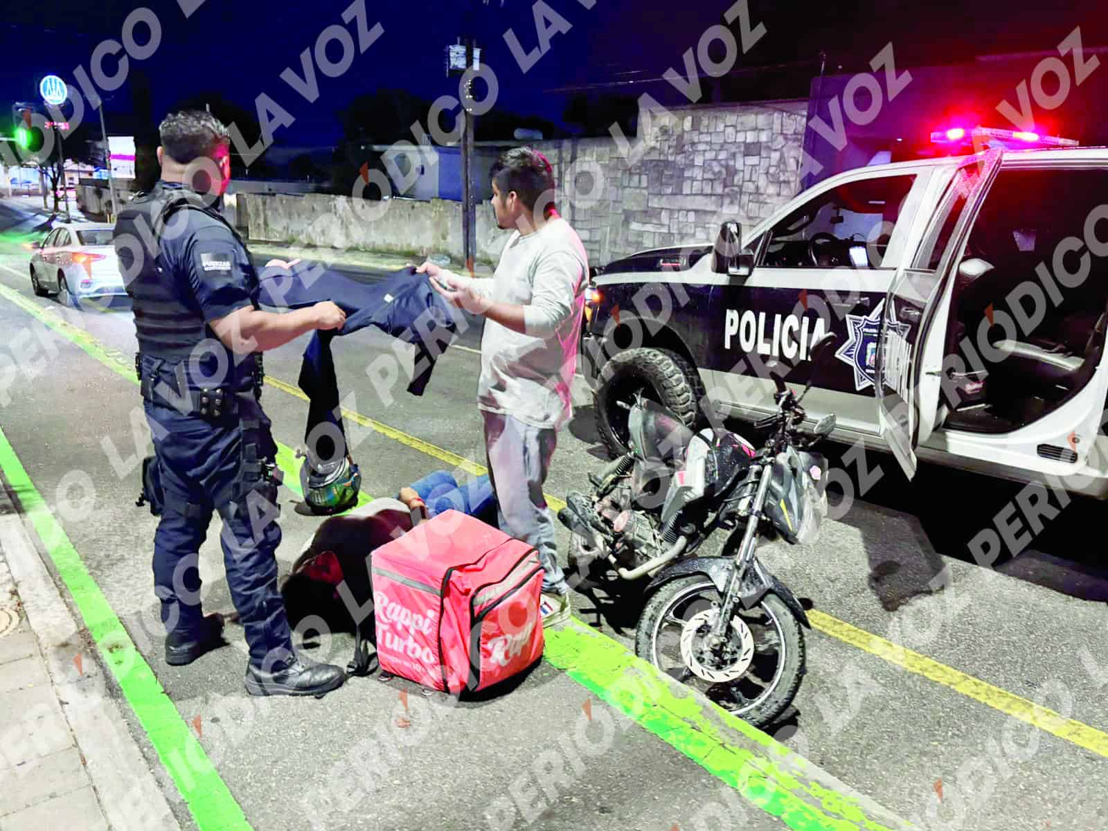 Mujer sufre accidente en motocicleta: Michelle es hospitalizada Mujer sufre accidente en motocicleta: Michelle es hospitalizada