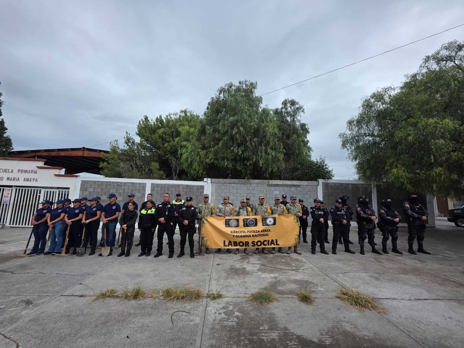 Rehabilitan escuela Ej&eacute;rcito y Polic&iacute;a