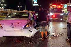Choque de taxis deja lesionados a bebé de dos meses Choque de taxis deja lesionados a bebé de dos meses