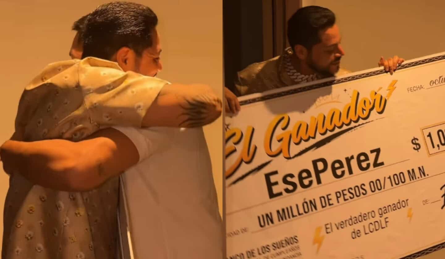 Eduin Caz regala un mill&oacute;n de pesos a Ese P&eacute;rez tras su salida del reality
