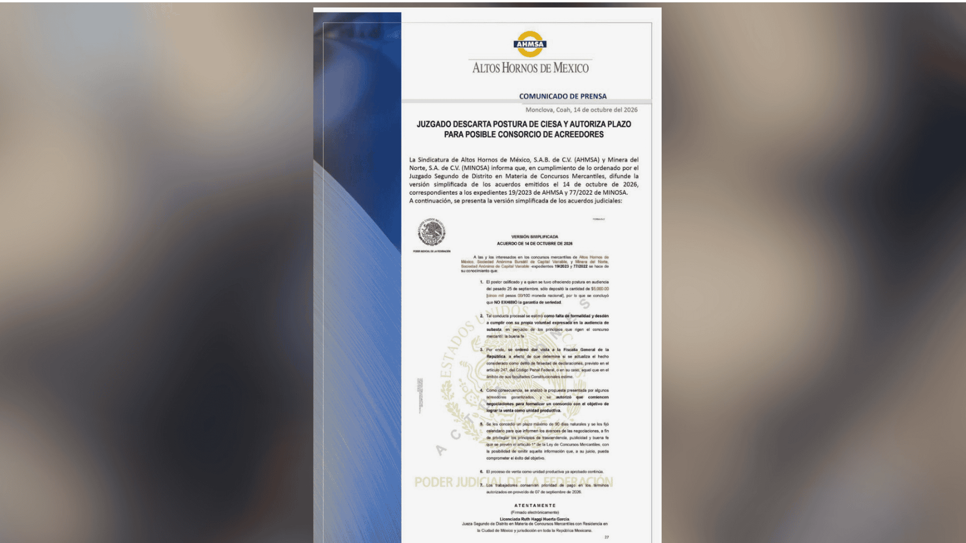 Paga postor sólo $5 mil y piden investigar posible delito Paga postor sólo $5 mil y piden investigar posible delito