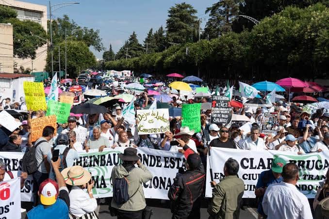 Afectaciones viales por marcha del IMSS en Ciudad de M&eacute;xico este 14 de octubre