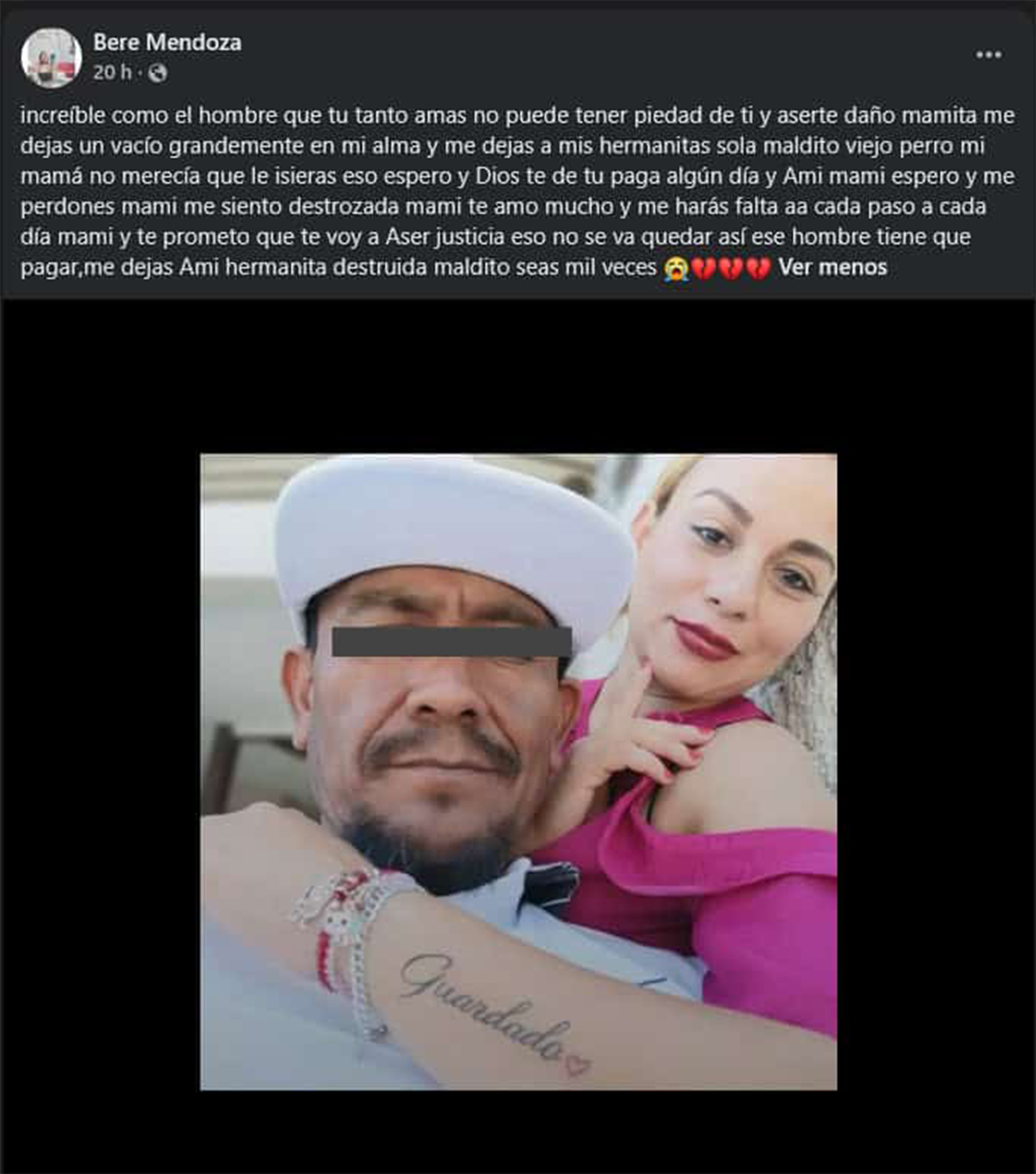 "¡Te voy a hacer justicia, mamá!": hija despide a Karla Hernández y exige castigo "¡Te voy a hacer justicia, mamá!": hija despide a Karla Hernández y exige castigo