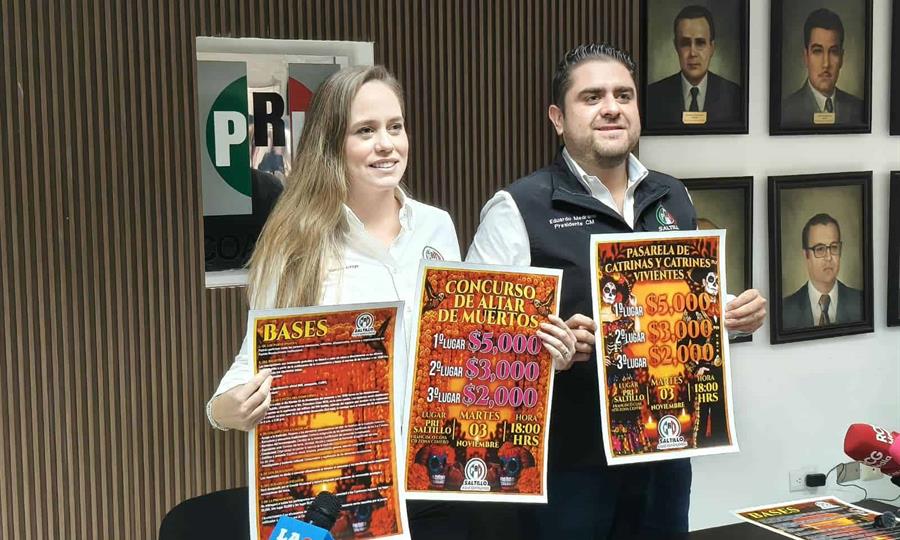 PRI Saltillo lanza concursos de altares de muertos y catrinas